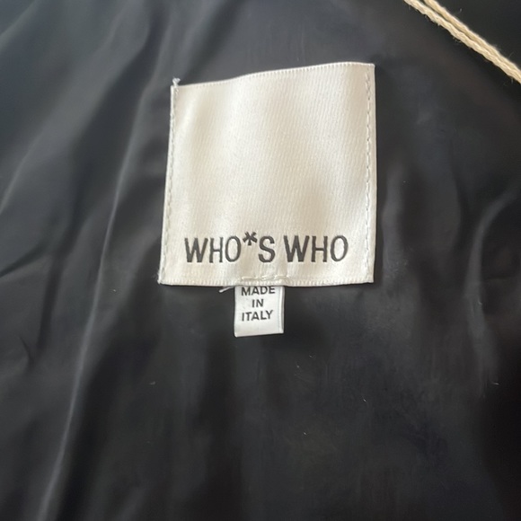 Woman’s who*s who Vest leather jacket black size 44 - Picture 9 of 10